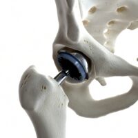 3d rendered medically accurate illustration of a hip replacement